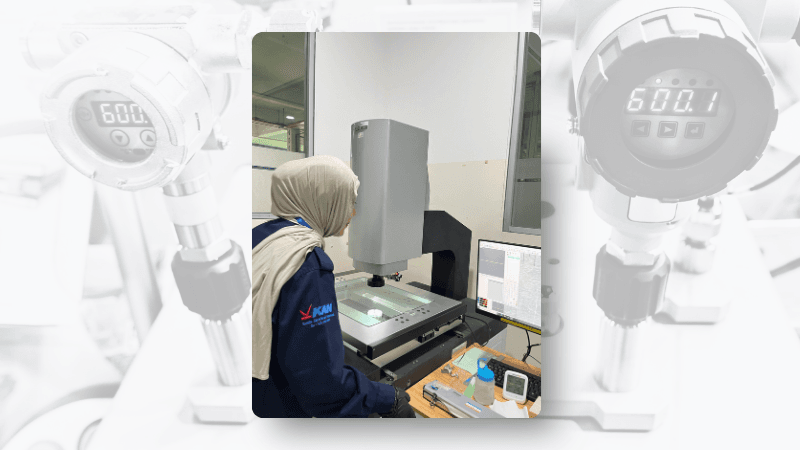 Jasa Kalibrasi On-Site VMM (Video Measuring Machine) di PT Dharma Electrindo Manufacturing oleh GMI.