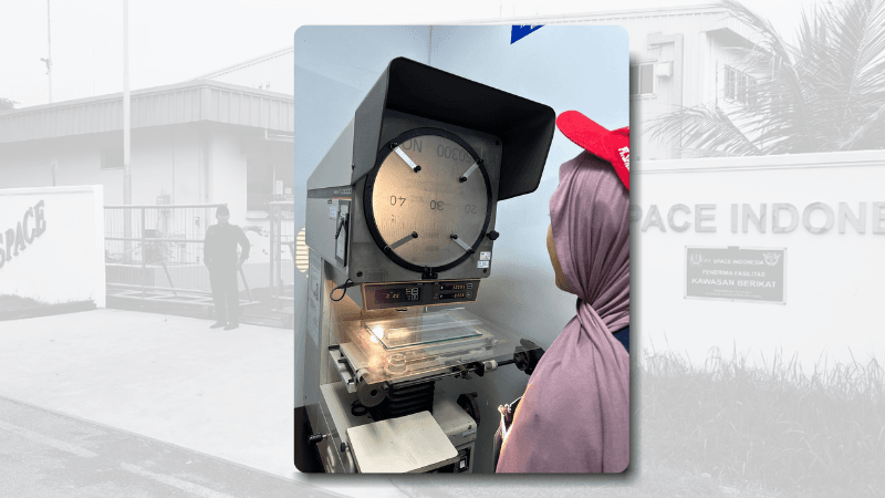 Kalibrasi On Site Profile Projector di PT Space Indonesia