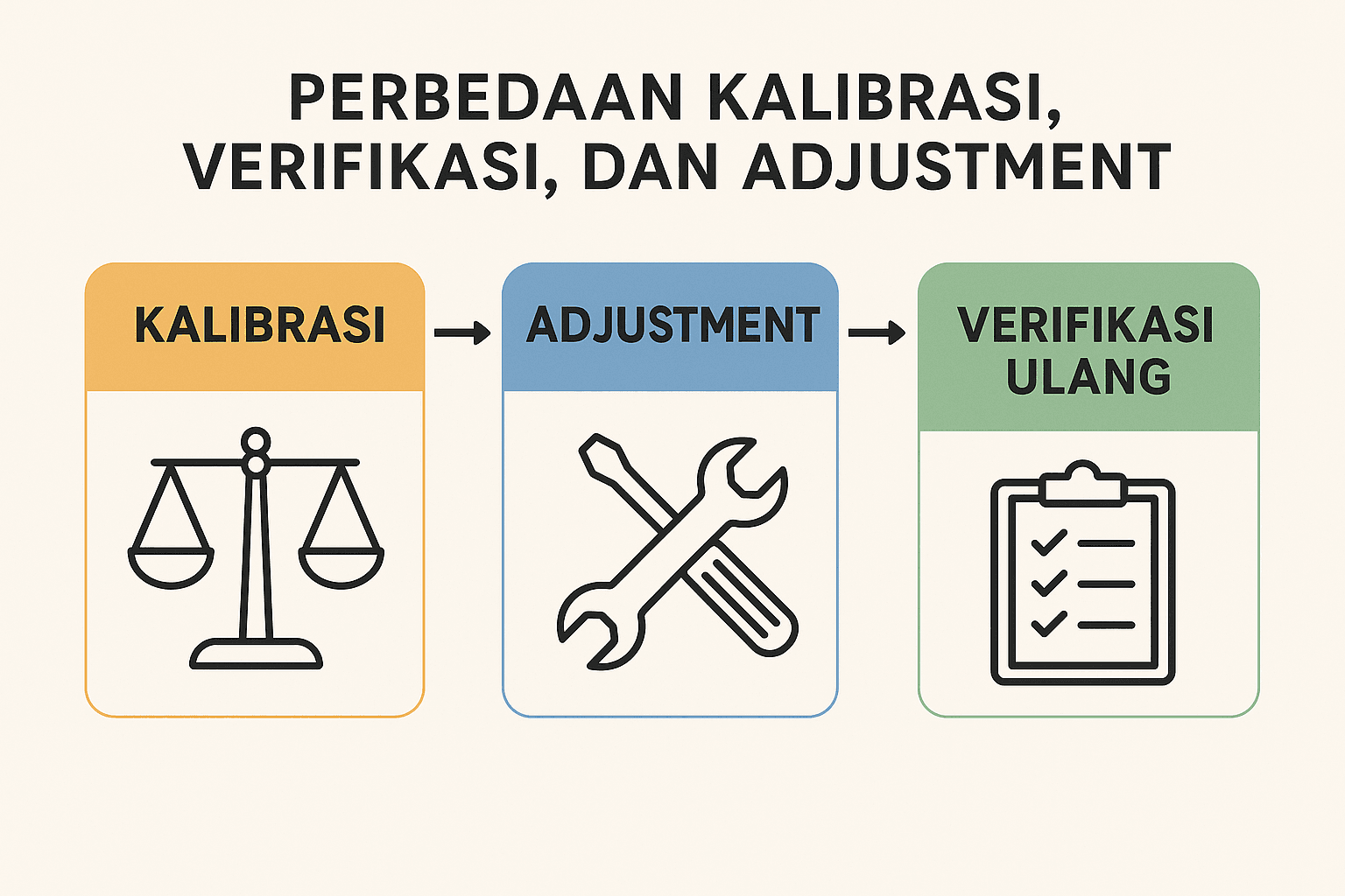 Perbedaan Kalibrasi, Verifikasi, dan Adjustment: Memahami Fungsi Penting dalam Pengukuran Presisi
